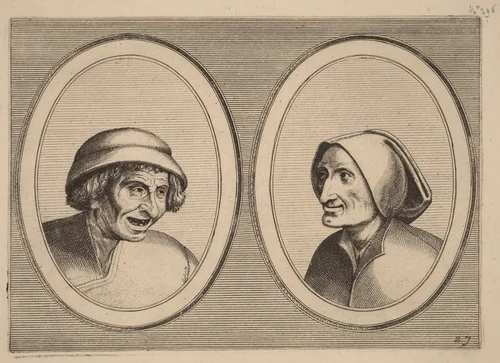 "Keesje Licht-hart" and "Verblinde Swaen" by Johannes van Doetechum
Lucas van Doetechum
Pieter Bruegel
Claes Jansz Visscher, print, 1564-1565