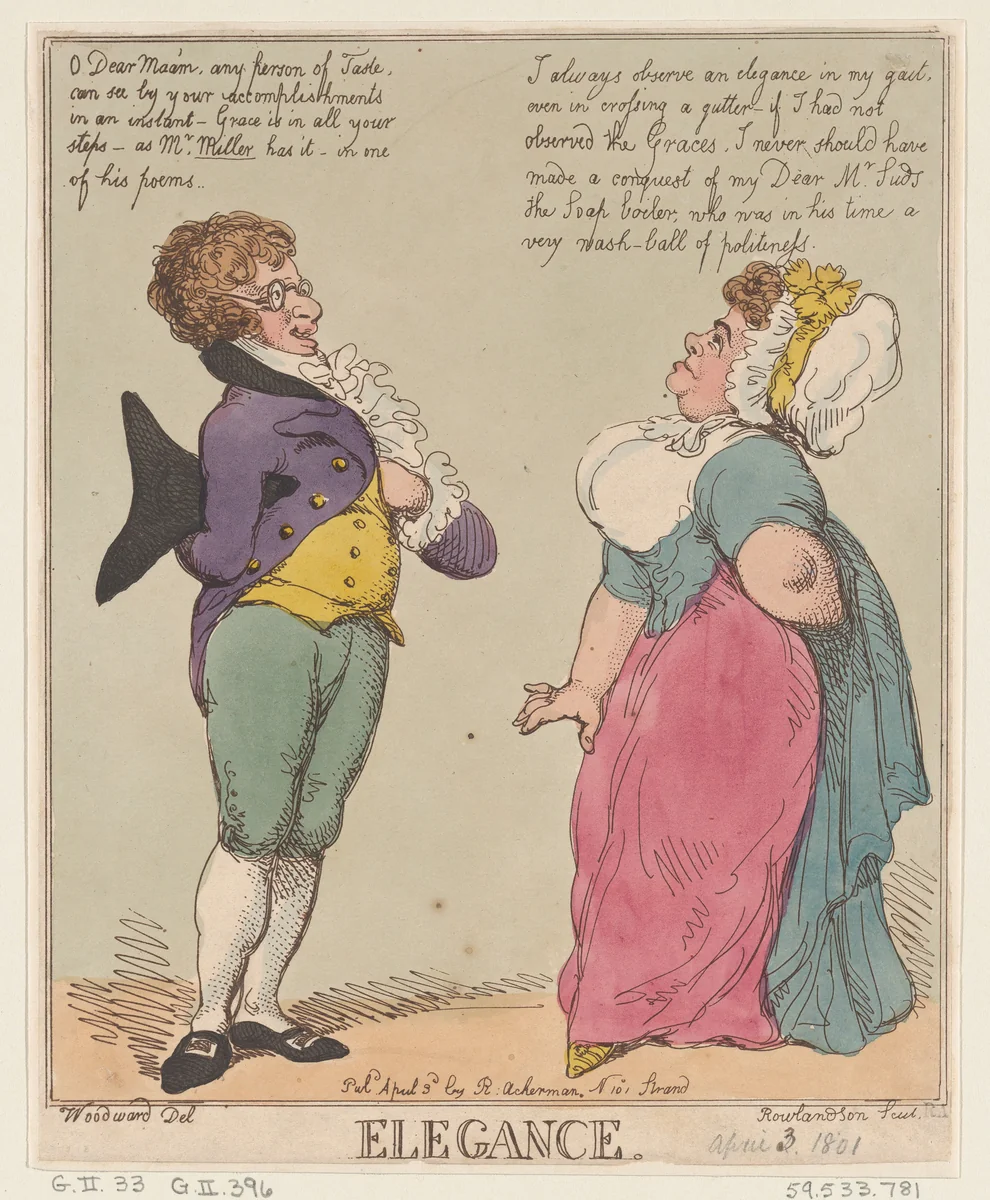 Elegance by Thomas Rowlandson, print, 1801