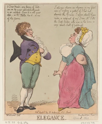 Elegance by Thomas Rowlandson, print, 1801