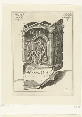 Nehalennia-altaar by Hendrick Danckerts, print, 1647