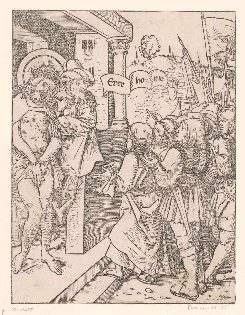 Ecce Homo by anonymous, print, 1490-1526
