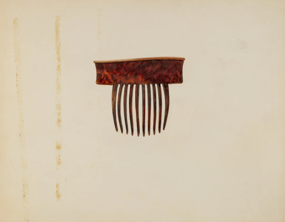 Comb by Irene Lawson, index of american design, 1940