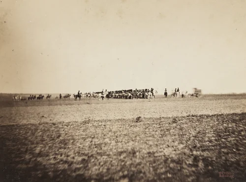 Untitled from the portfolio Souvenirs du Camp de Chalons by Gustave Le Gray, photograph, 1857
