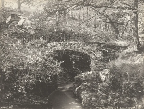 Ffestiniog, Bridge on the Cynfael by Francis Bedford, photograph, 1891