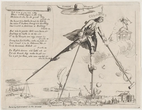 Common-Wealth, The Colossus by anonymous, print, 1766