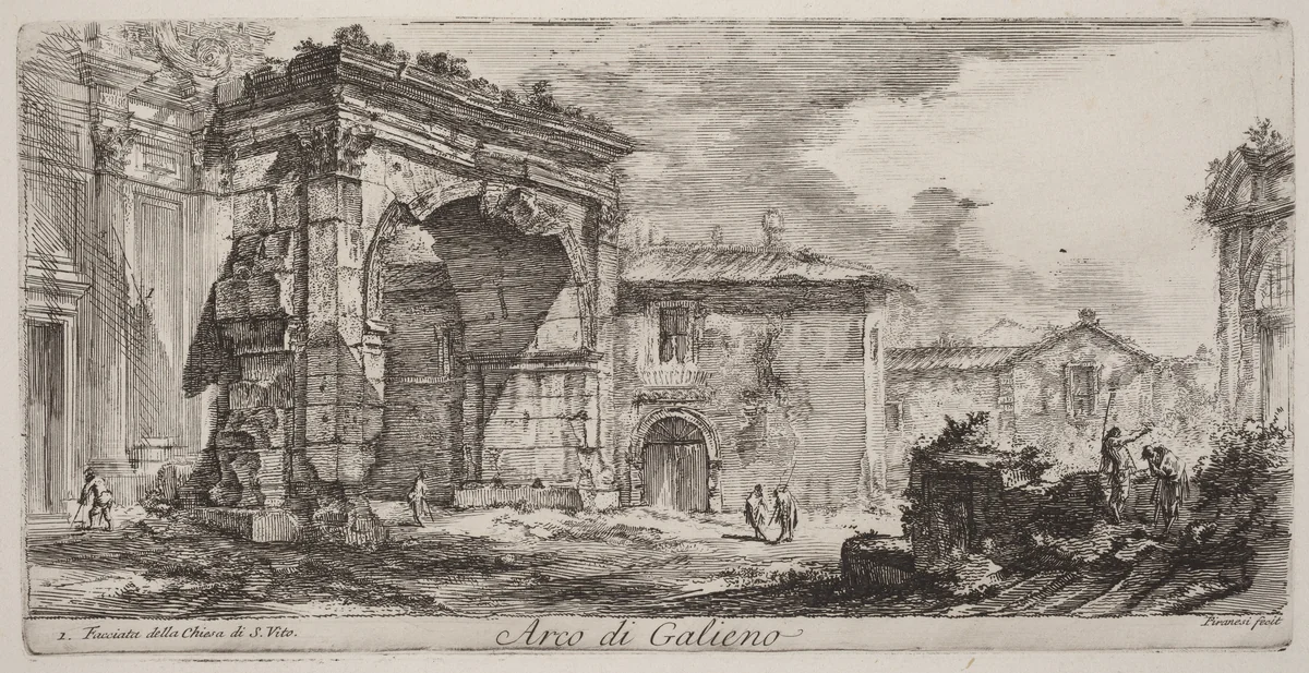Arco di Trajoano in Ancona by Giovanni Battista Piranesi, portfolio, 1748