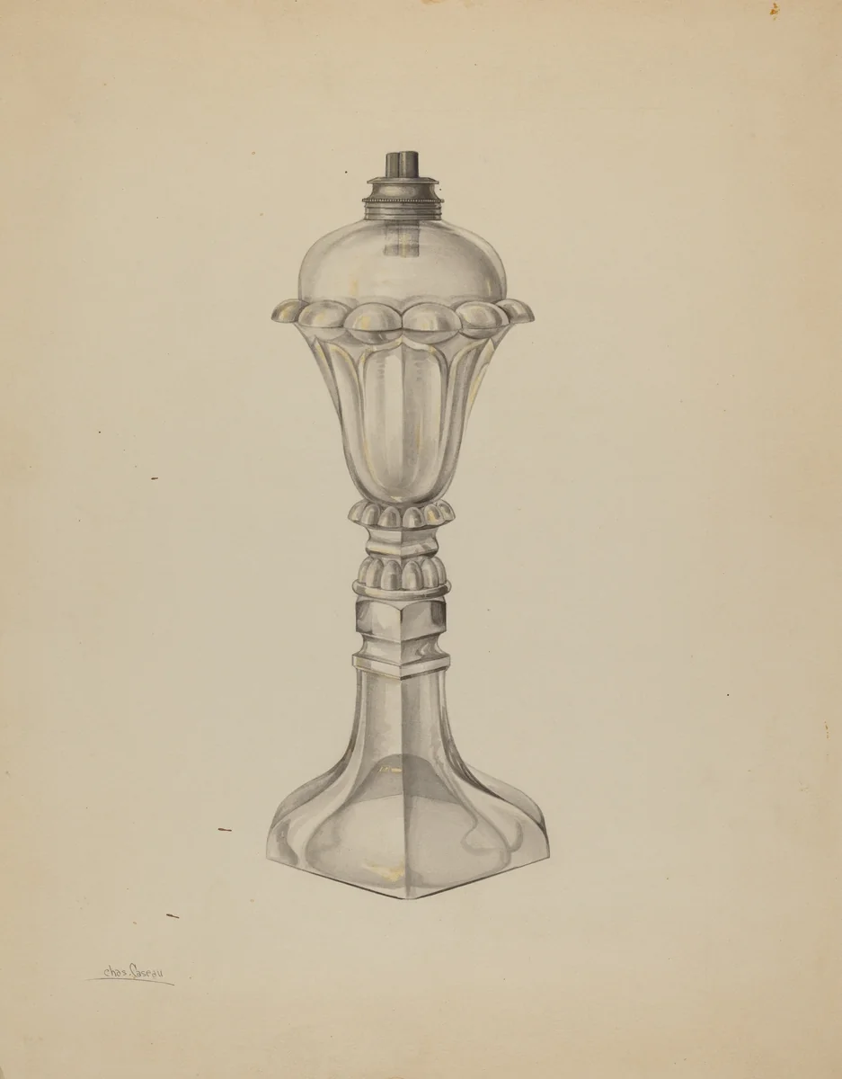 Lamp by Charles Caseau, index of american design, 1938