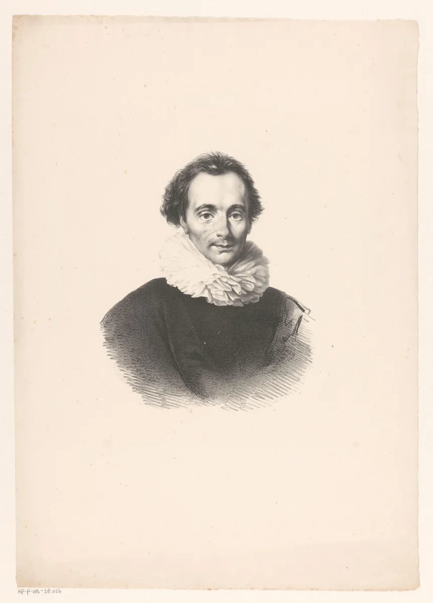 Portret van een Gerard Carel Rombach by Jean Augustin Daiwaille, print, 1809-1850