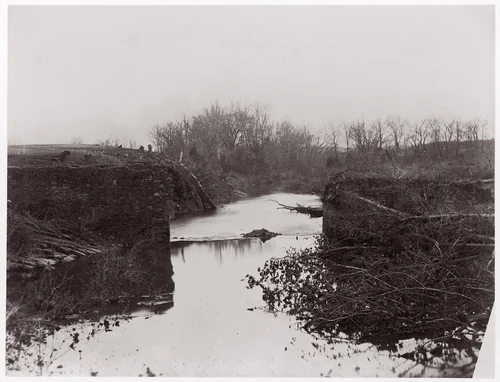 Bull Run. The Stone Bridge by Timothy O'Sullivan, photograph, 1861-1862