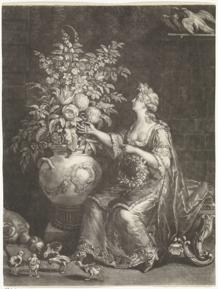 Lente by Jan Broedelet, print, 1670-1700