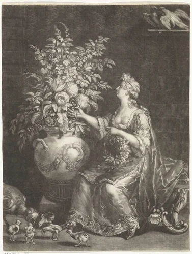 Lente by Jan Broedelet, print, 1670-1700