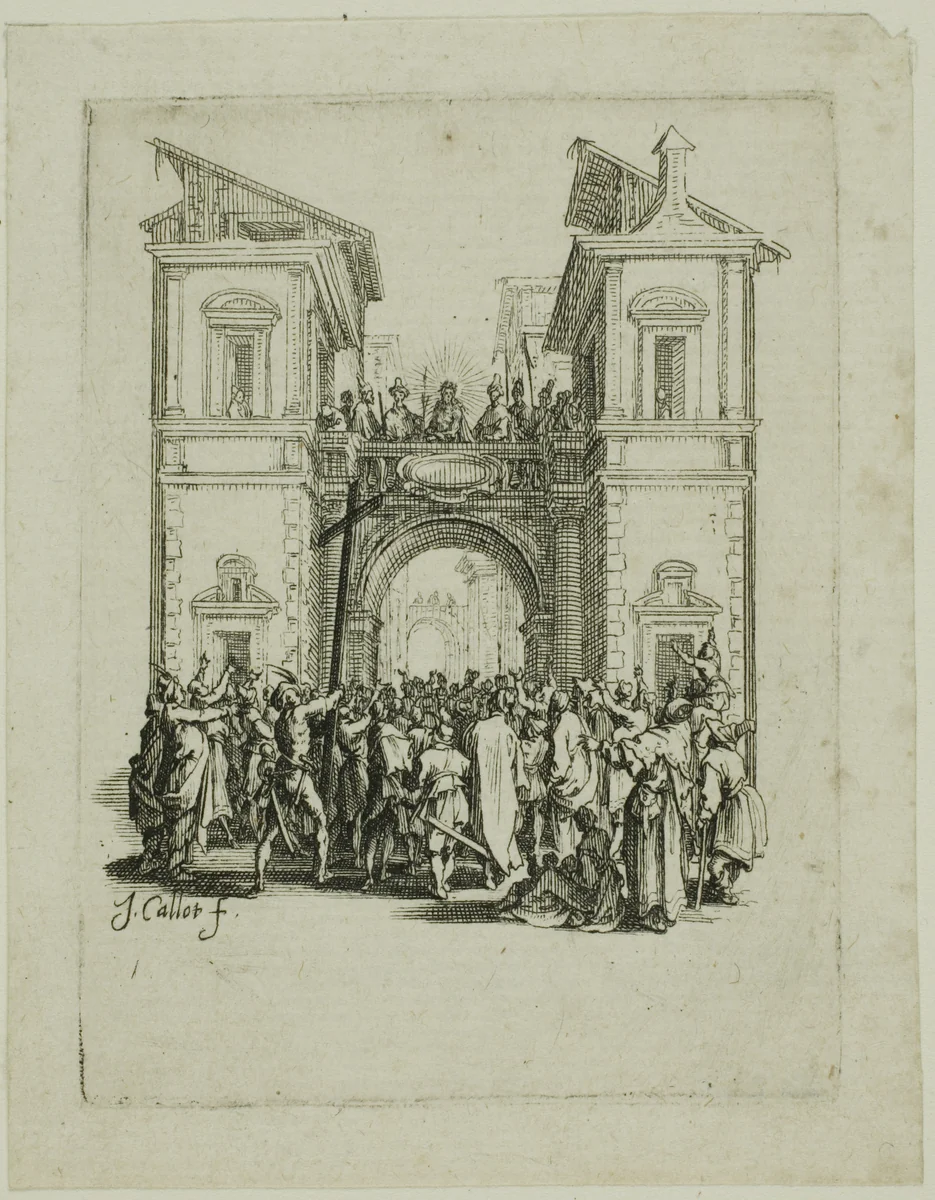 The Presentation to the People, from The Small Passion by Jacques Callot, print, 1612-1635