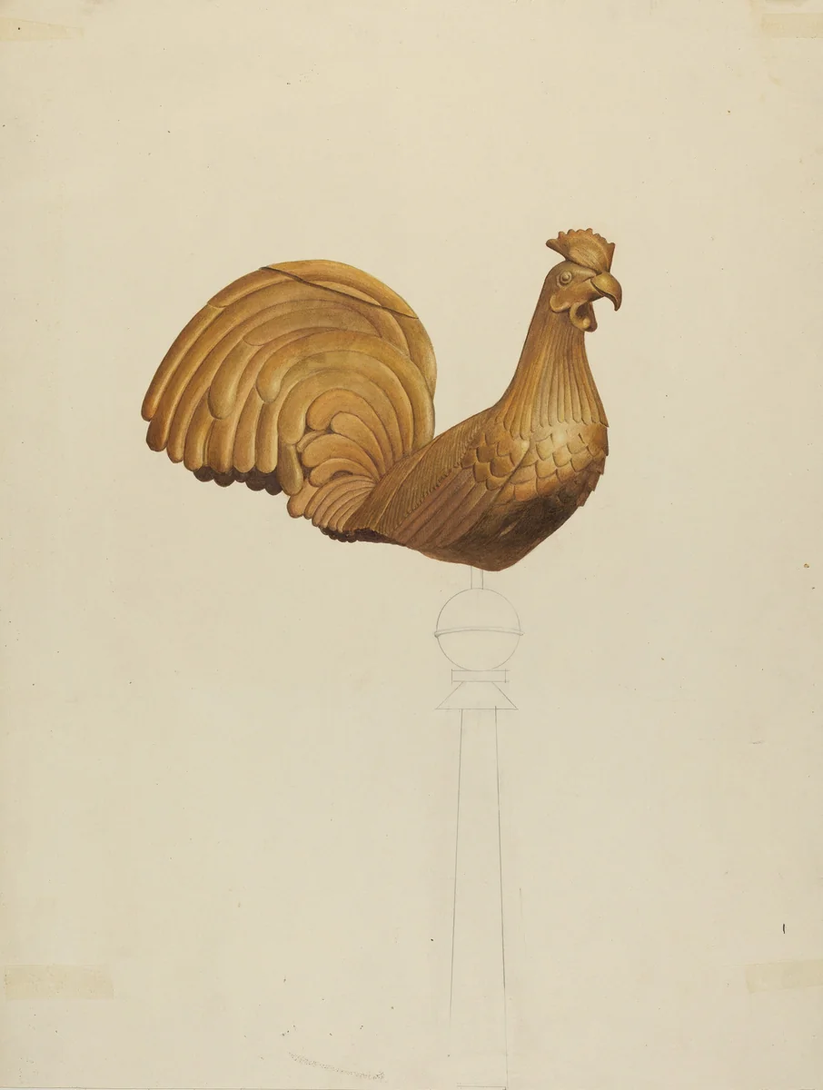 Weather Vane by Alton K. Skillin, index of american design, 1937