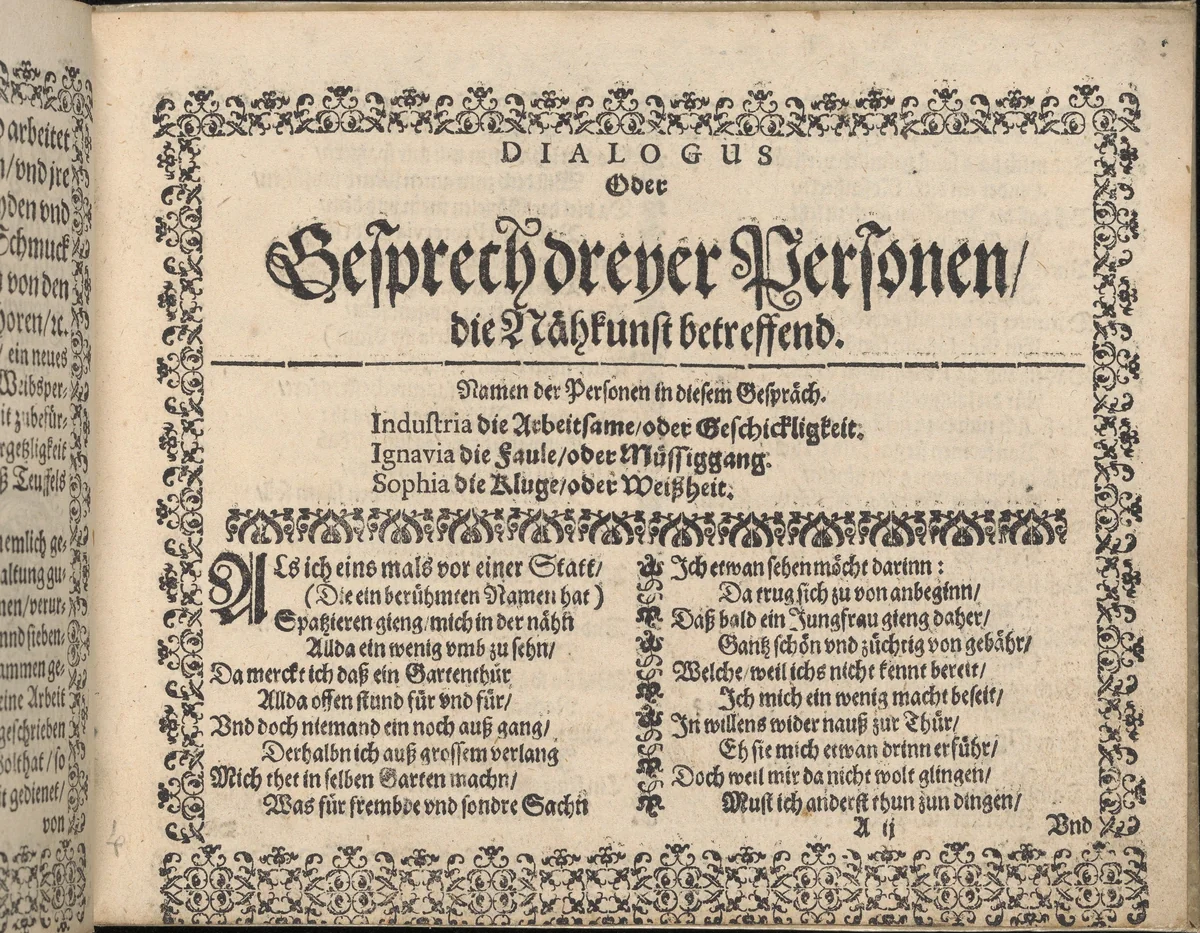 Newes Modelbuch in Kupffer (Page 4v) by Johann Sibmacher, book, 1604