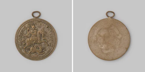 Penning met Sint Joris als schutspatroon by anonymous, other, 1600-1949