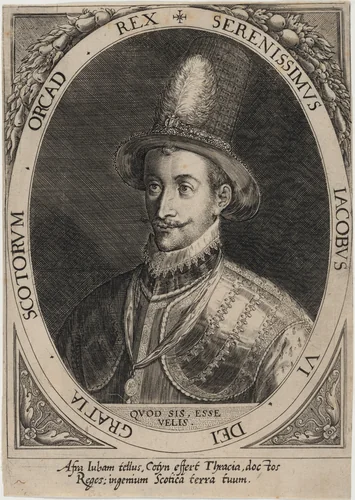 James I, as James VI of Scotland by Dominicus Custos, print, 1600