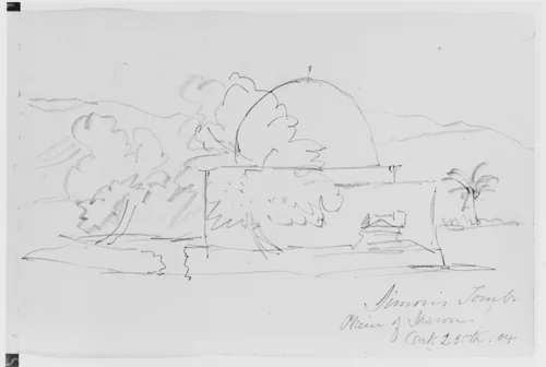 Tomb, Plain of Sharon, 1904 (from Sketchbook) by Mary Newbold Sargent, artwork, 1904
