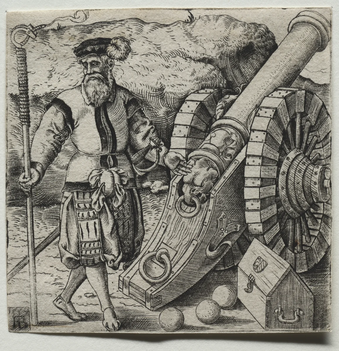 The Gunner by Franz Brun, print, 1559