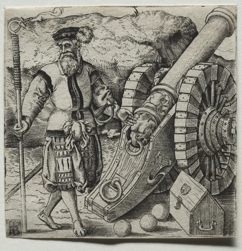 The Gunner by Franz Brun, print, 1559