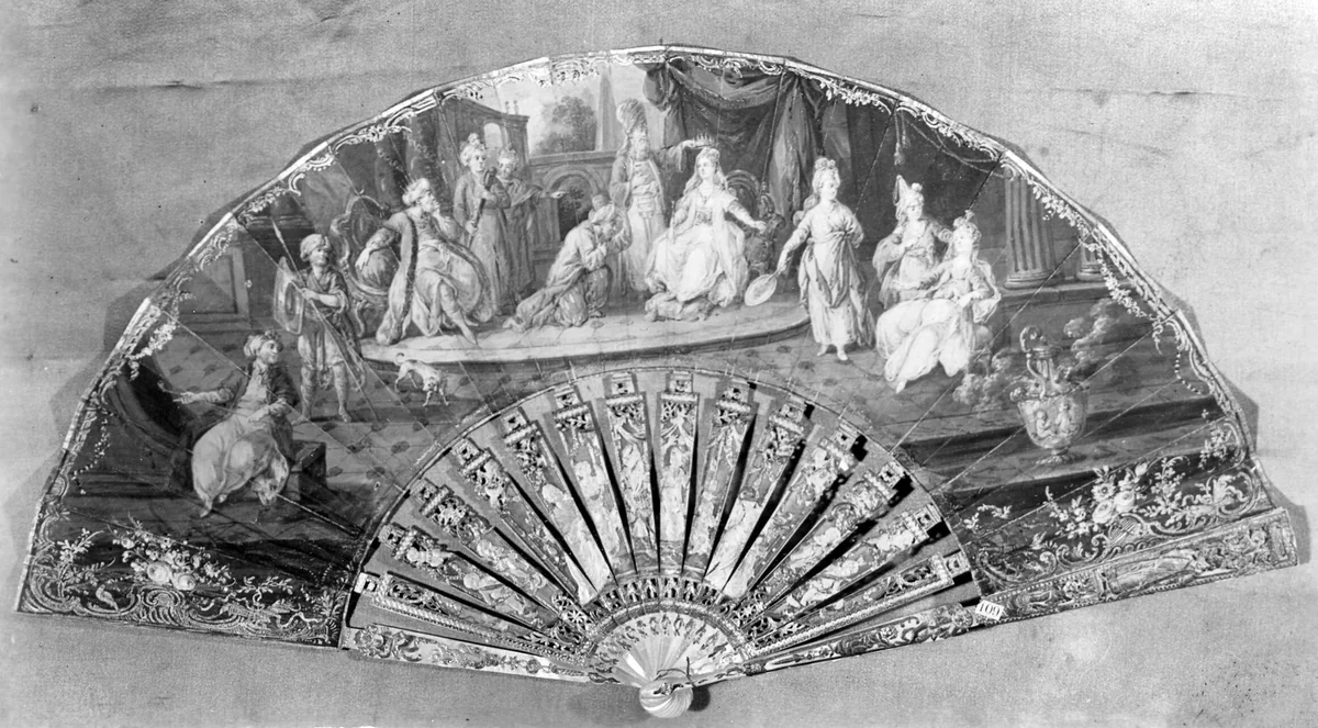 Fan by France, textile, 1701-1800