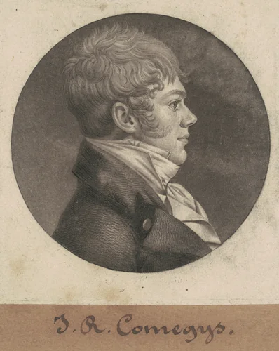 John R. Comegys by Charles B. J. Févret de Saint-Mémin, print, 1803