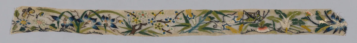 Trimming by Han-Chinese, textile, 1850-1900