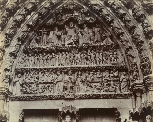 Amiens, Portail Central by Eugène Atget, photograph, 1899