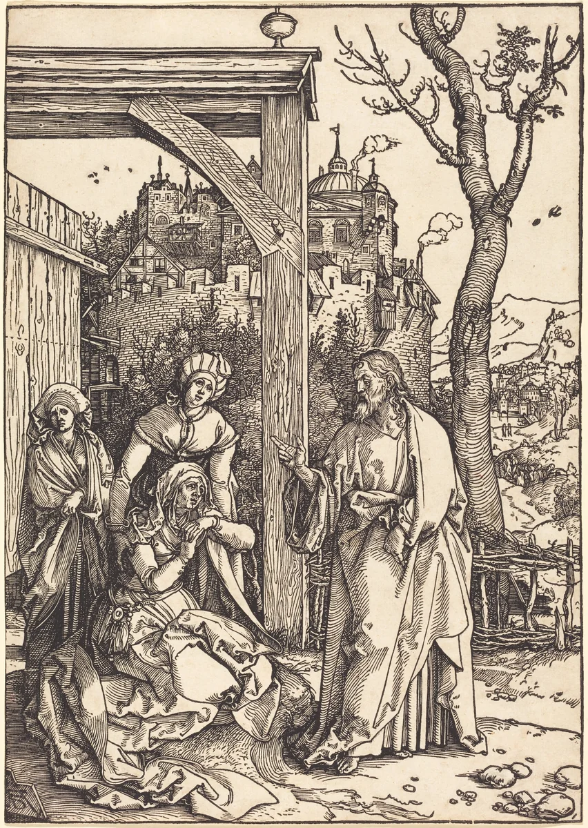 Christ Taking Leave from His Mother by Albrecht Dürer, print, 1504-1505