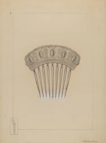 Comb by Erwin Schwabe, index of american design, 1936