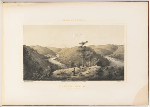View from the Hawks Nest by Woldemar Rau, print, 1857
