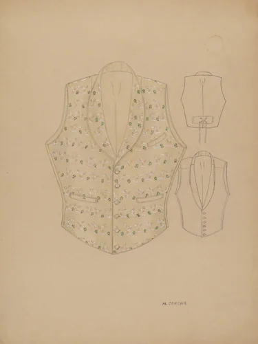 Waistcoat by Margaret Concha, index of american design, 1937