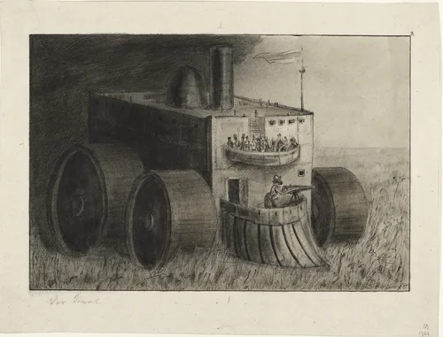 Government (Der Staat) by Alfred Kubin, drawing, 1901