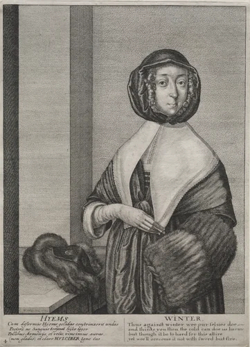 The Four Seasons: Winter by Wenceslaus Hollar, print, 1641