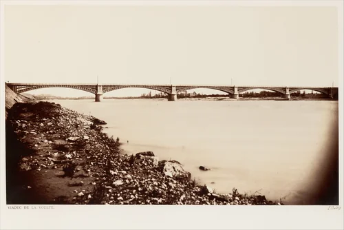 Viaduc de la Voulte by Edouard Baldus, photograph, 1861-1862