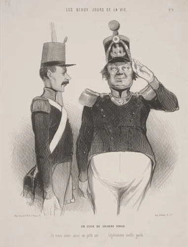 Un Jour de Grande Tenue by Honoré Daumier, print, 1844