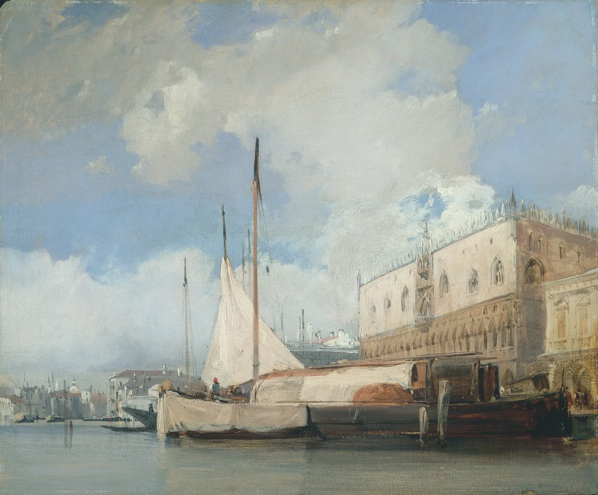 The Doge's Palace, Venice by Richard Parkes Bonington, painting, 1826