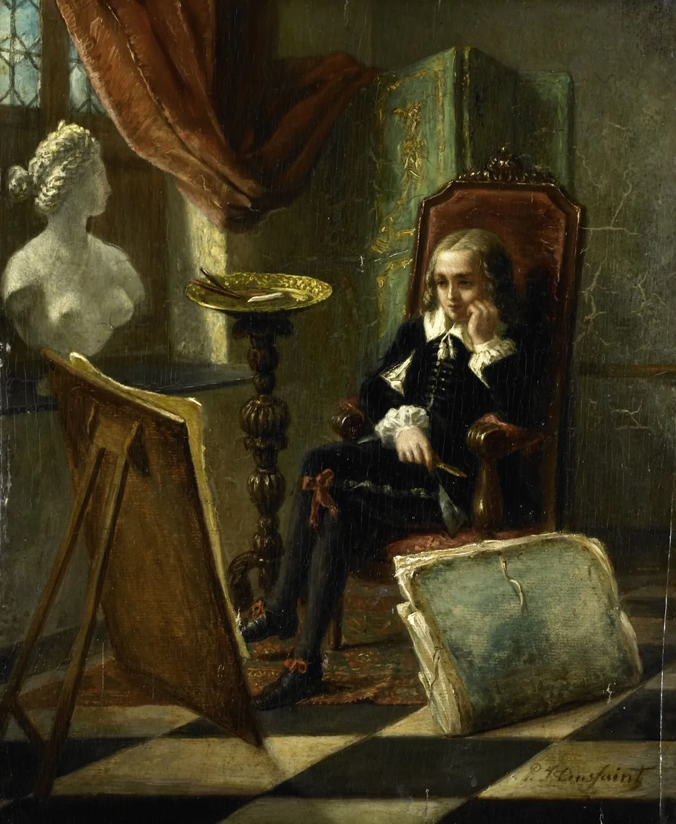 De jonge schilder by Pierre Joseph Toussaint, painting, 1850-1888
