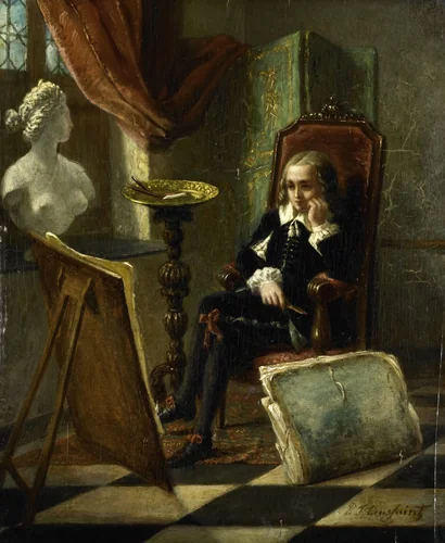 De jonge schilder by Pierre Joseph Toussaint, painting, 1850-1888