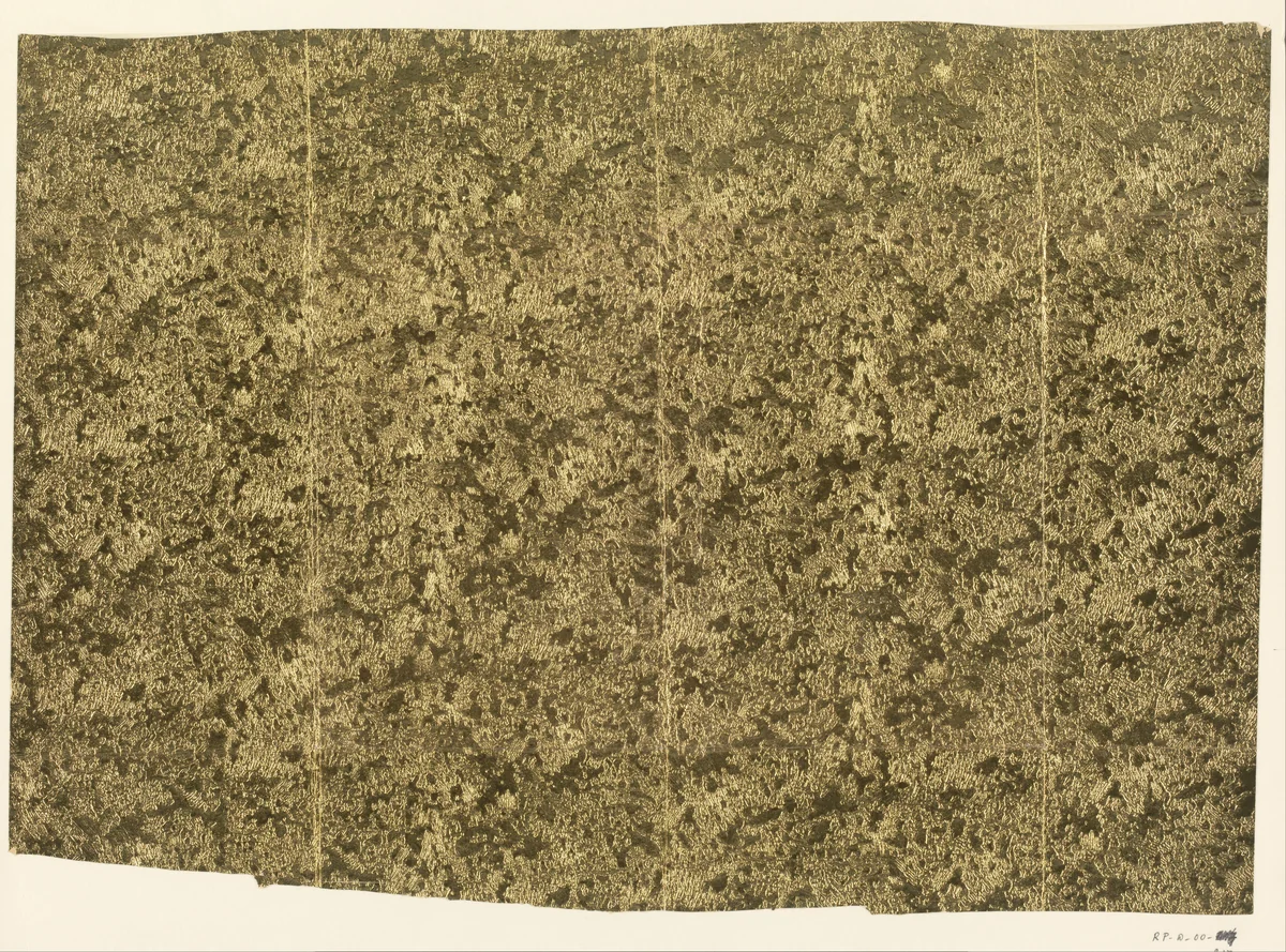 Blad met onregelmatige structuur van veschillende vormen by anonymous, other, 1750-1820