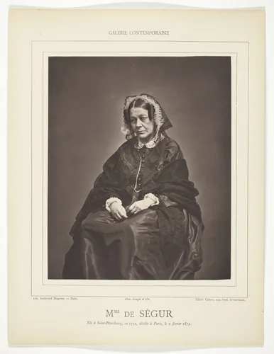 Mm. de Ségur by Caret Caret, photograph, 1869-1878