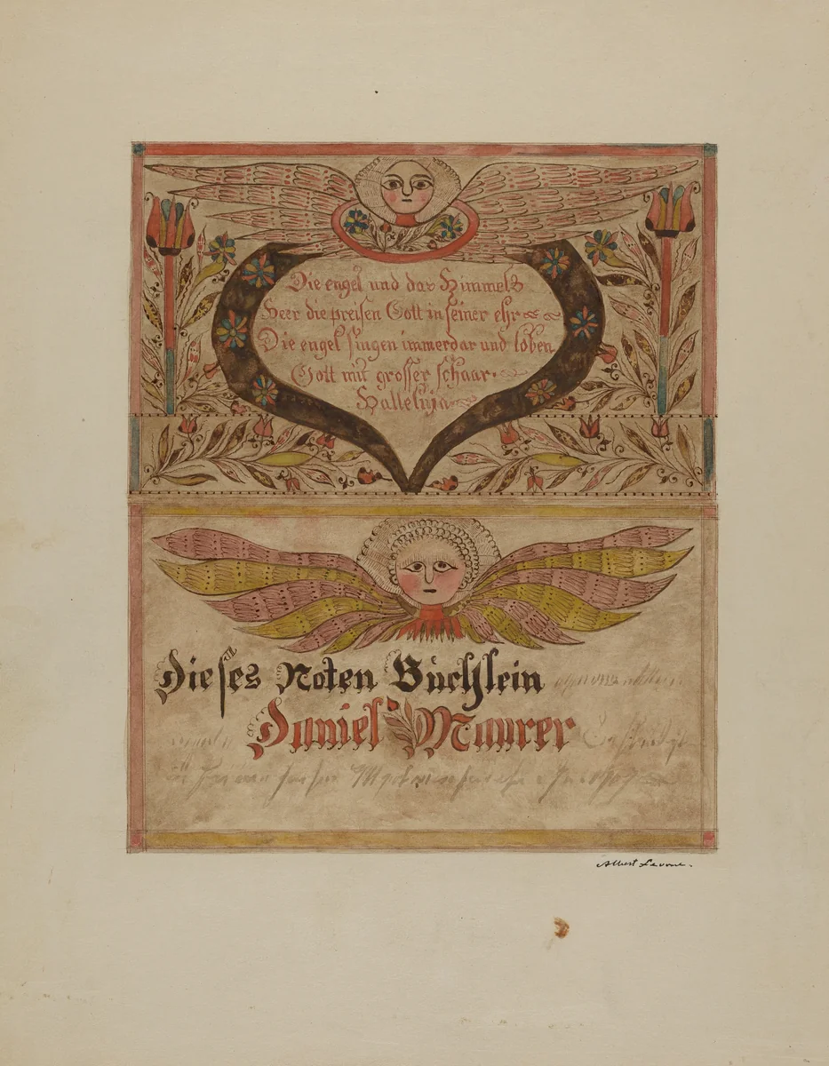 Manuscript and Miniature by Albert Levone, index of american design, 1937