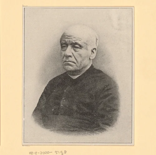 Portret van Guido Gezelle by anonymous, print, 1882-1970
