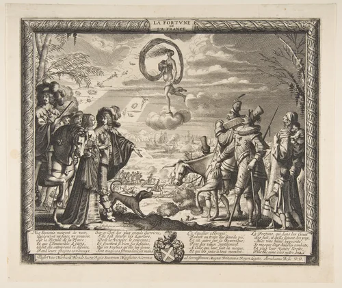 Fortune Favoring France by Abraham Bosse, print, 1630-1640