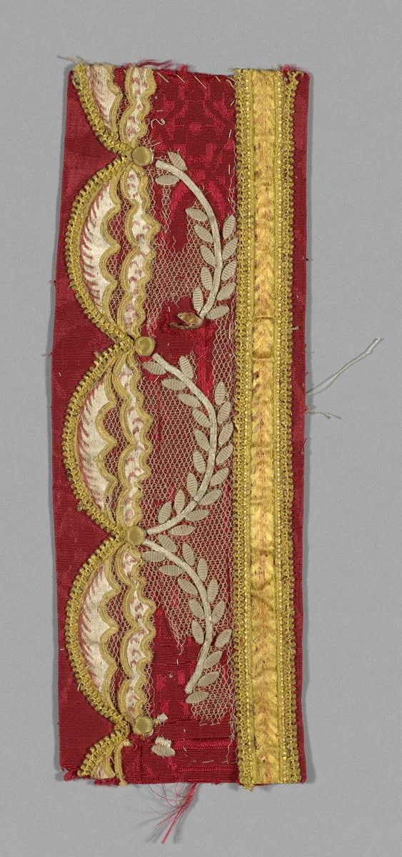 Border by France, textile, 1800-1820