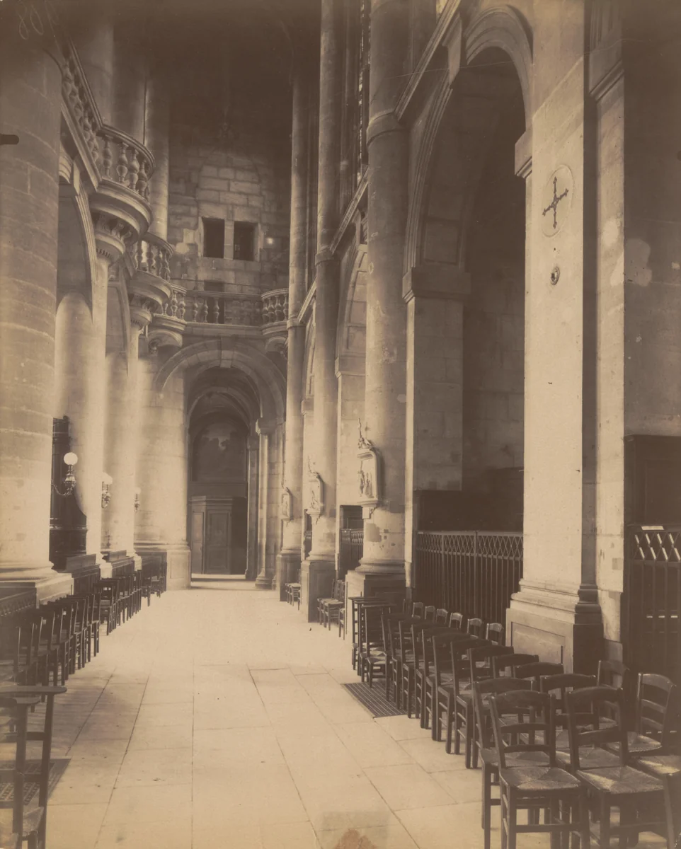 Saint-Étienne-du-Mont by Eugène Atget, photograph, 1912