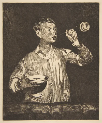 Boy with Soap Bubbles by Edouard Manet, print, 1867-1869
