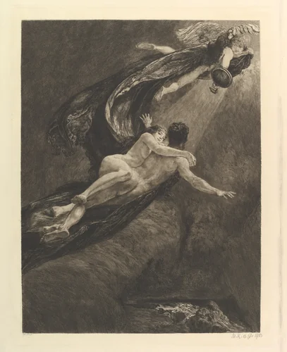 New Dreams of Happiness (from the series A Love) by Max Klinger, print, 1887-1903