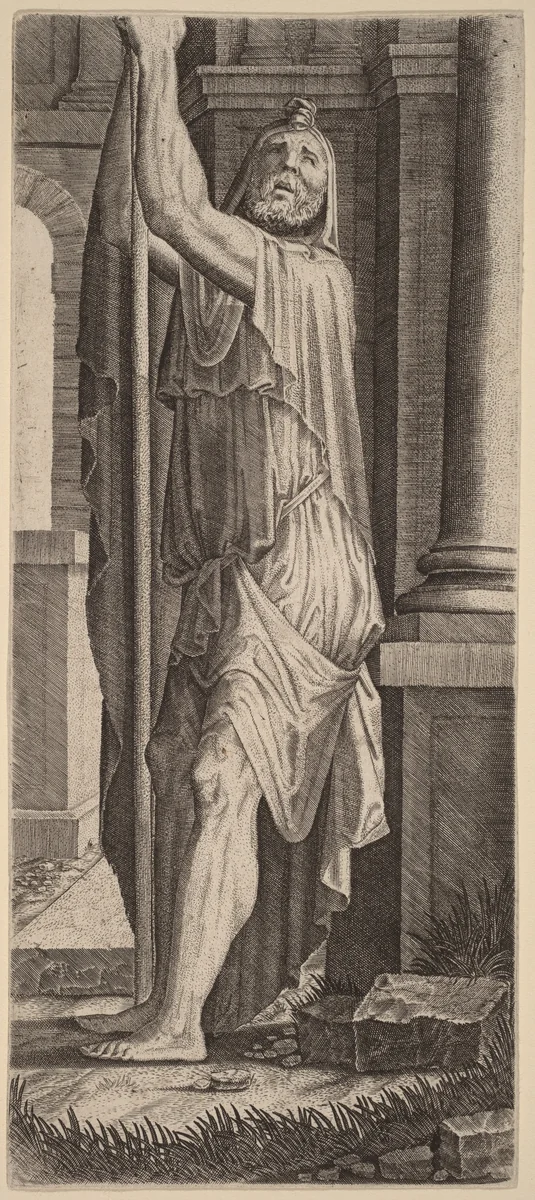 Saint Matthias (?) by Lambert Suavius, print, 1543-1553