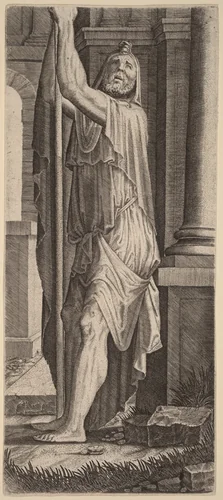 Saint Matthias (?) by Lambert Suavius, print, 1543-1553