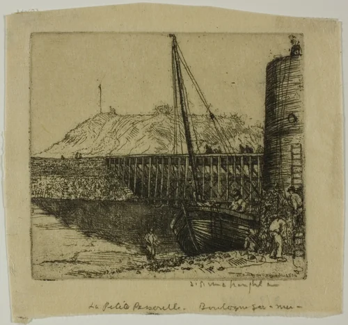 La Passerelle, Boulogne by Donald Shaw MacLaughlan, print, 1902